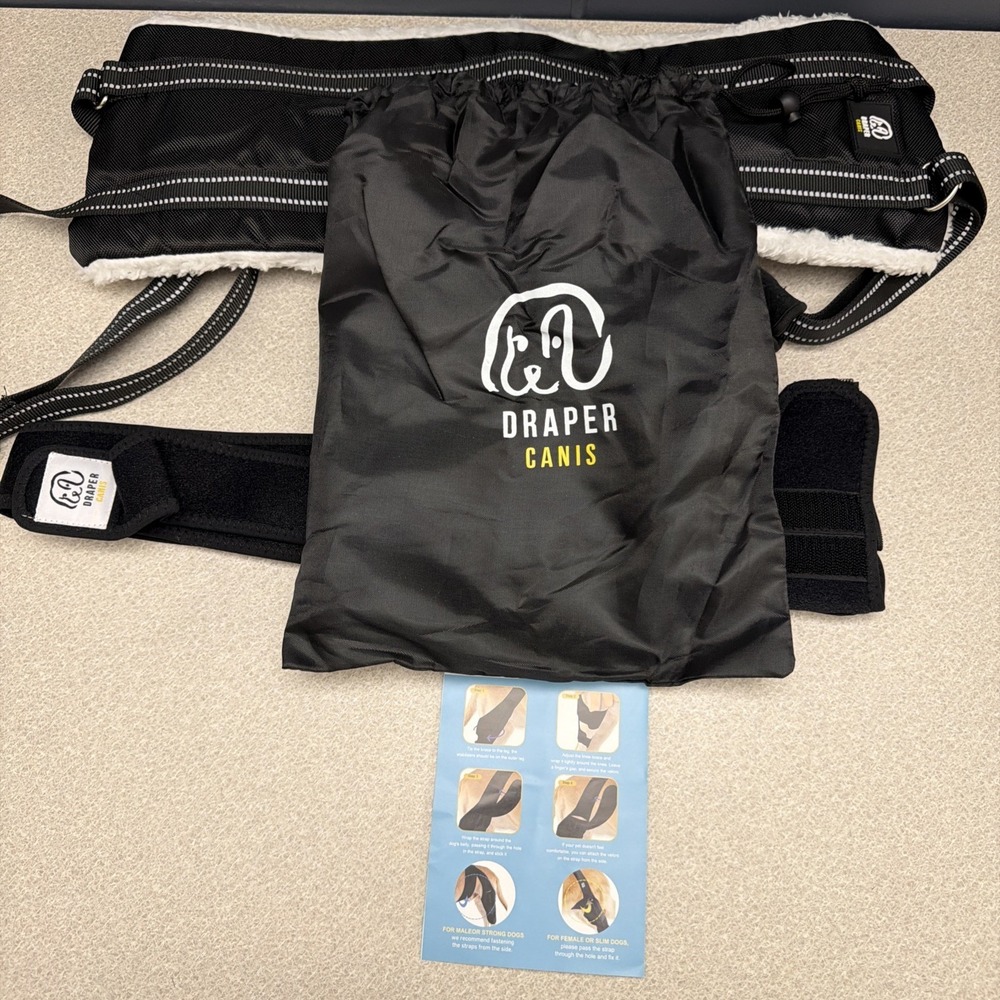 Dog‎ Knee Brace Medium Hind Rear Leg Adjustable ACL Support for Injury Arthritis